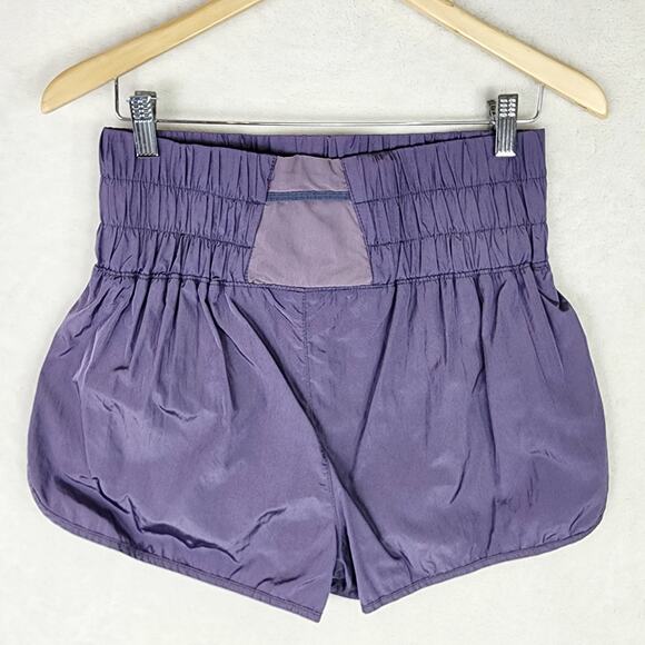 Free People Movement The Way Home Shorts Women L Purple Athletic High Rise - Picture 5 of 10